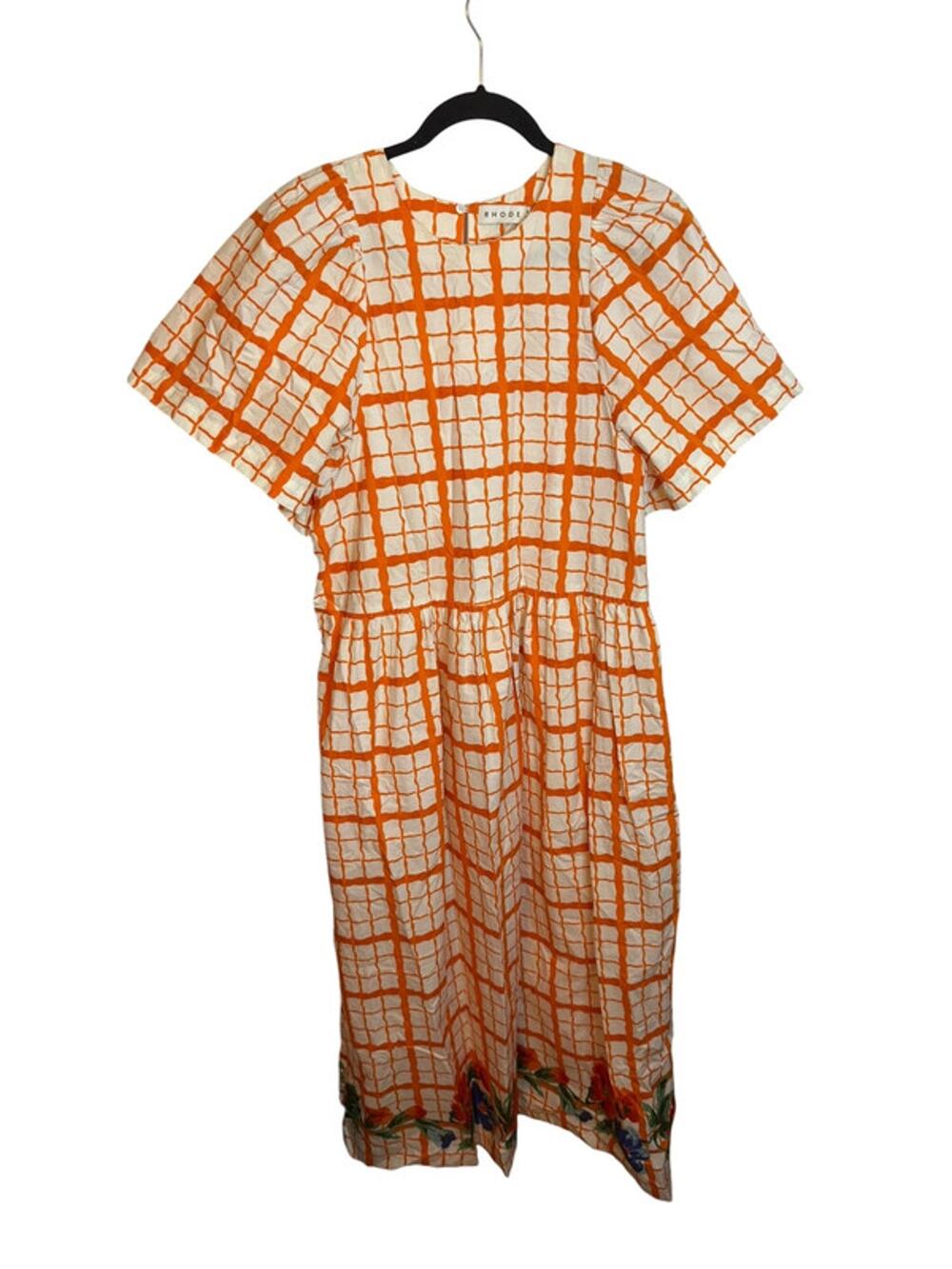 Rhode Ravello Claude Puff Sleeve Midi Dress